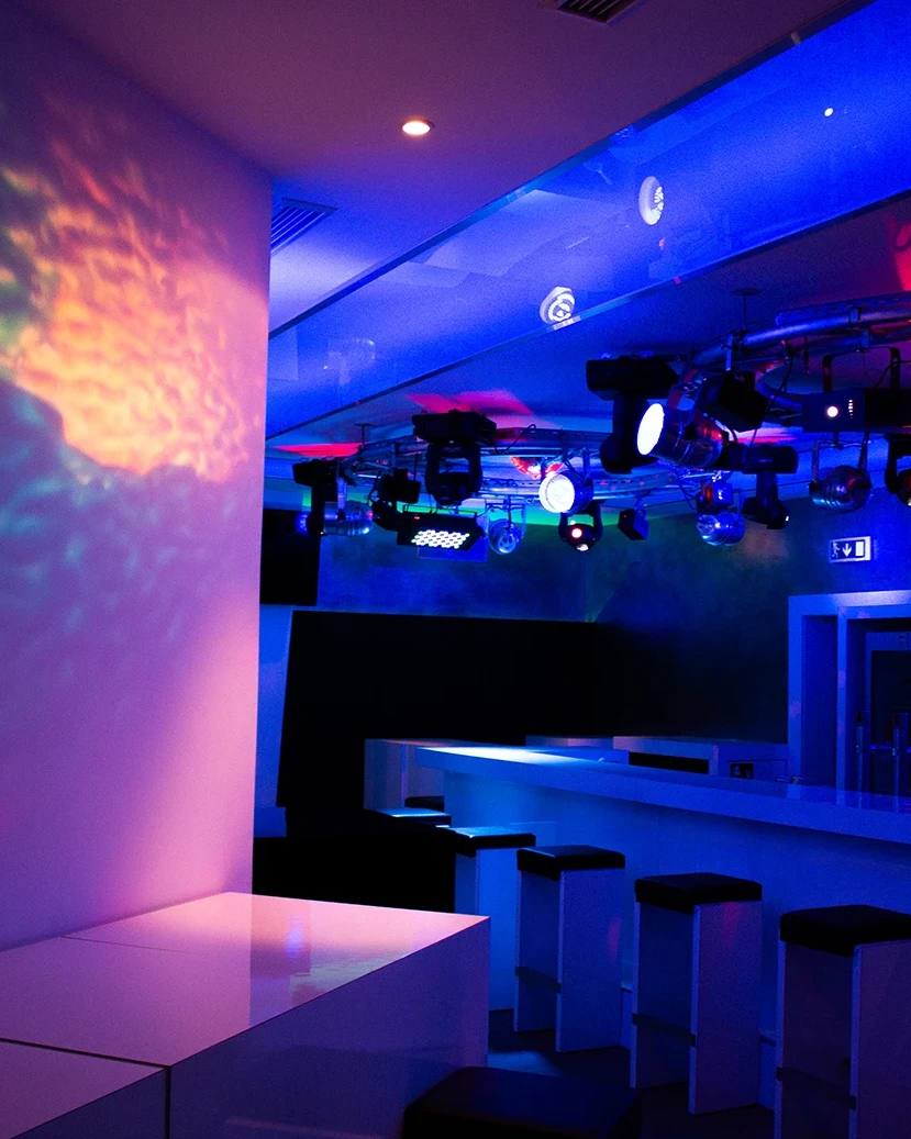 Intimate club setting at Hotel Auwirt for exclusive gatherings